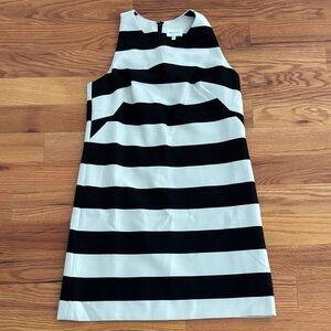 NWT Milly Black and White Striped Sleeveless Dress